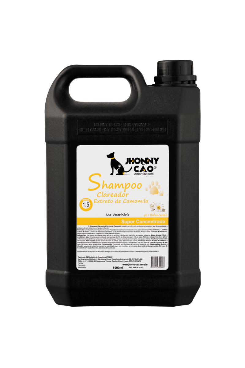 Shampoo Clareador de Pelos Camomila 5 Litros