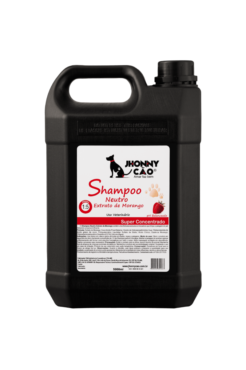 Shampoo Neutro Morango 5 Litros