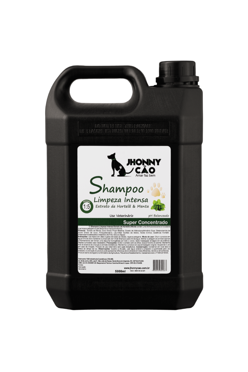 Shampoo Limpeza Intensa Hortelã 5 Litros
