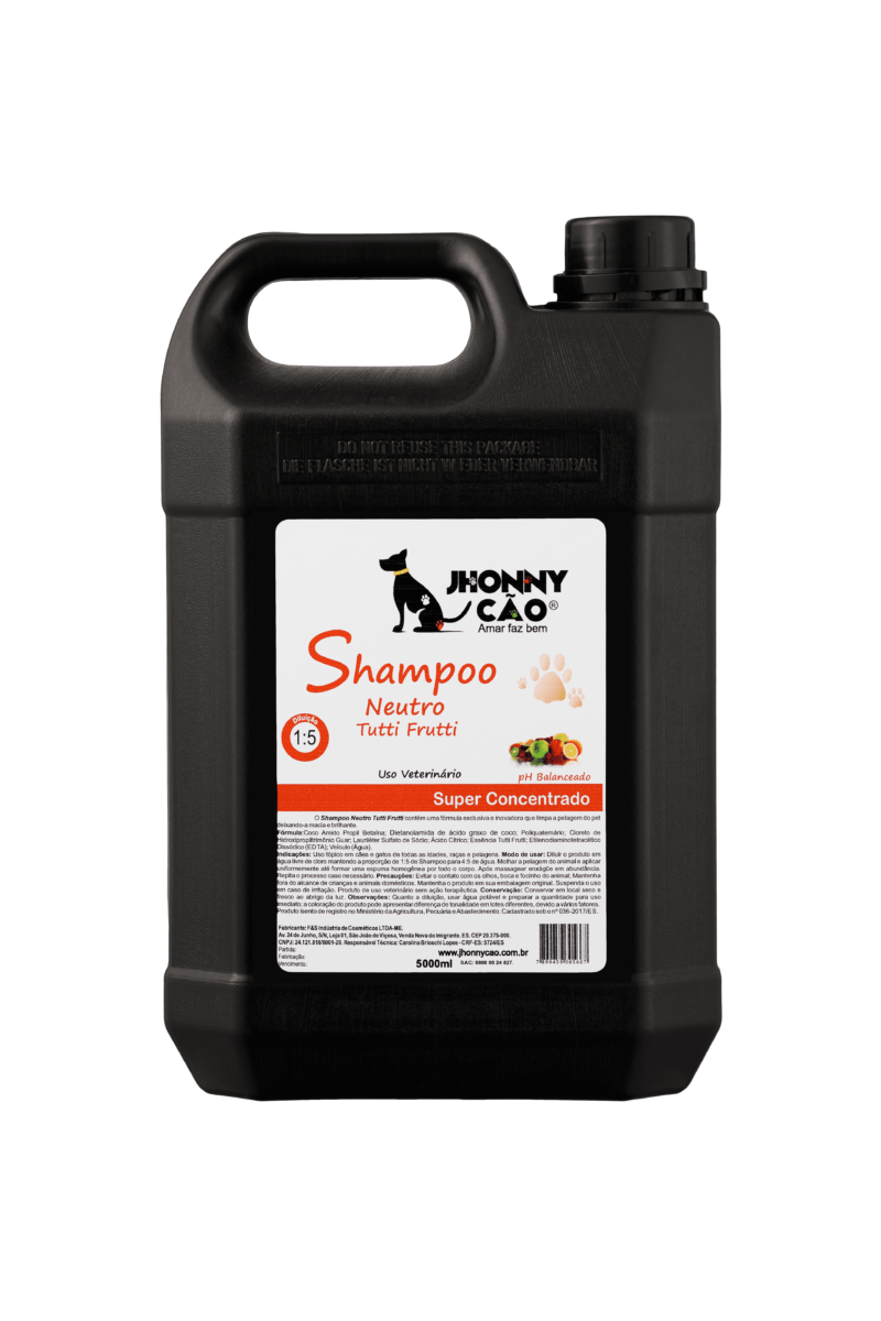 Shampoo Neutro Tutti-Frutti 5 Litros